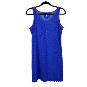 Title Nine Nimblene Illusion Athletic Eyelet Mesh Tank Dress Sz Small